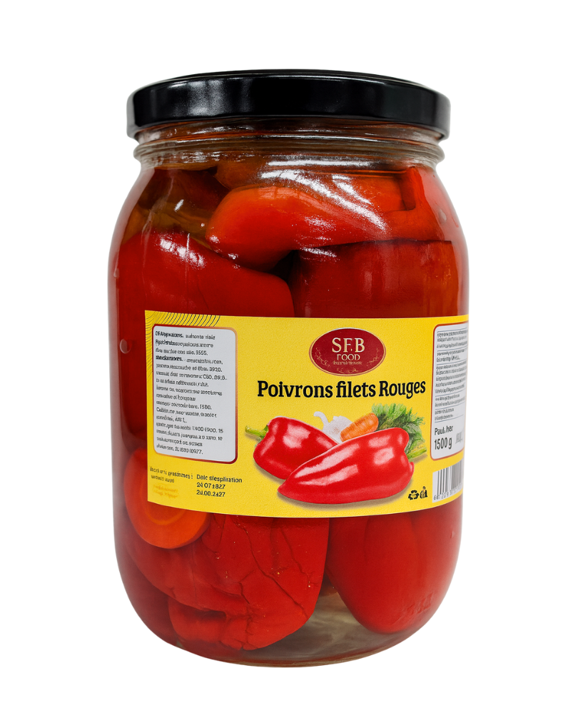 Poivrons filet mariné rouge 1.5Kg SFB FOOD